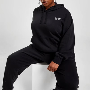 Vente en gros d'usine, sweat-shirts à capuche pour femmes grandes tailles, personnalisation, logo brodé, manches longues, pull oversize - Product Image 4