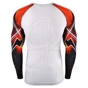 Sublimación de color personalizable Impreso Transpirable Rash Guard Hecho en Pakistán en cantidad a granel - Product Image 3