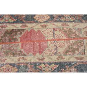 Alfombra Turca Vintage de 1.8x3.3 pies, Alfombra de Lana Ikat Roja - Product Image 4