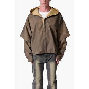 Chaqueta Poncho De Caza Aceitada-Tan - Product Image 5