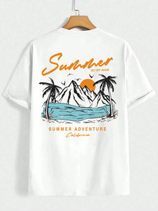 Summer Set Off Again Adventure California Camiseta para hombre Camiseta suelta de algodón Ropa de moda Ropa de sudor Tops de verano de gran tamaño - Product Image 5