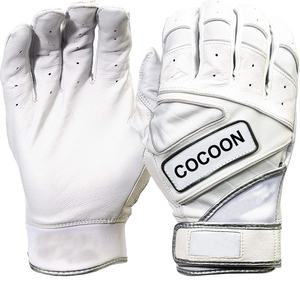 Guantes de Bateo de Béisbol de Cuero con Logotipo Personalizado, Profesionales, Transpirables, Ligeros, Duraderos, con Soporte para la Muñeca - Product Image 1