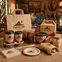 Fournitures pour cafés AT PACK, vente en gros de fournitures pour cafés personnalisées, emballages, gobelets en papier, gobelets en PET, sacs, boîtes, serviettes, service