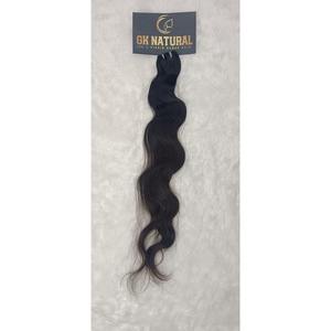 Extensions de cheveux bruts sans danger pour la chaleur Couleur naturelle femmes noires Extensions de cheveux sans poux alignés sur les cuticules - Product Image 4