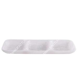 Plato de resina para servir ensalada con logotipo personalizado, vajilla decorativa de plástico ecológica para fiestas, vajilla - Product Image 1