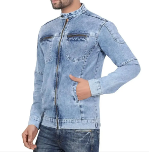 Chaqueta Vaquera Desgastada para Hombre al por Mayor, Estilo Urbano Informal con Decoración de Botones, Tallas Grandes Disponibles a un Precio Razonable - Product Image 1