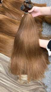 Usine meilleur prix 100% cheveux humains crus vietnamiens droits naturels Double dessiné toutes les tailles de haute qualité pour la trame de génie - Product Image 6