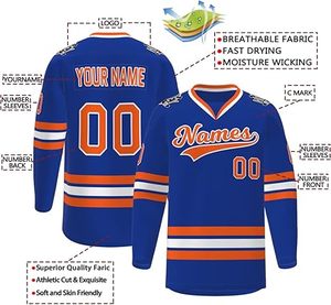 Uniforme de hockey sobre hielo de talla grande para adultos Diseño más popular con su propio logotipo - Product Image 4