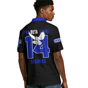 Camiseta Polo Phi Beta Sigma 1914, Algodón Piqué 220 GSM, Bordado Chenille, Divine Nine, Fraternidad Griega, Ropa Clásica para el Campus - Product Image 5