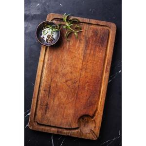 Tabla de cortar de madera sostenible para uso en cocina de alta gama con tabla de cortar de primera calidad con acabado antiguo - Product Image 2