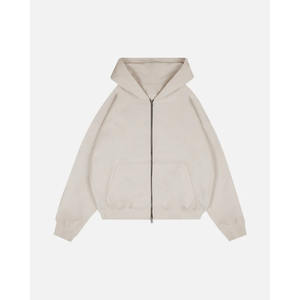 OEM Custom Made High Quality <b>Zip</b> up Men's <b>Hoodie</b> 100% Cotton <b>Pocket</b> Design Screen Printing Streetwear Zipper <b>Hoodie</b> For Men - Product Image 1