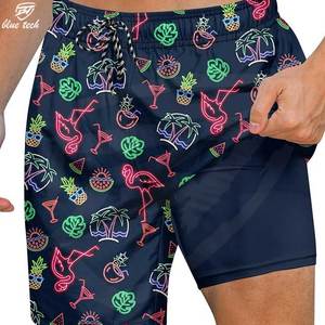 ขายส่งกางเกงขาสั้นชายหาดฤดูร้อนชุดว่ายน้ํายืดหยุ่นกางเกงว่ายน้ําบุรุษแห้งเร็วพร้อมกระเป๋า - Product Image 6