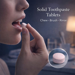 Tabletas <span class=keywords><strong>de</strong></span> <span class=keywords><strong>Pasta</strong></span> Dental para el Cuidado Nocturno con Melatonina, L-Teanina, Nano Hidroxiapatita, Sin Flúor, OEM, ODM, Marca Privada - Product Image 4