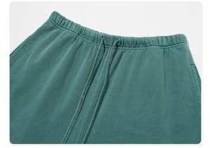Ensemble 2 pièces T-shirt et short pour homme, uni, décontracté, en coton 100% lavé, coupe oversize, vente en gros 2026 - Product Image 4