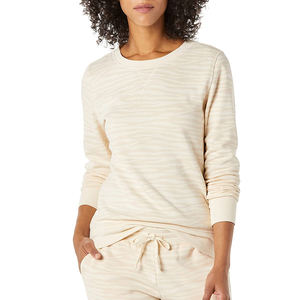 El mejor diseño Otoño Invierno liso mujeres sudaderas suelta moda pulóver de gran tamaño mujeres cuello redondo sudadera personalizada - Product Image 4