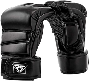 OEM personalizado profesional Kick Boxing guantes Top Quty medio dedo MMA guantes nuevo diseño tamaños 8oz 12oz Material de cuero perforación - Product Image 1