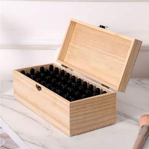 Boîte de rangement et de cadeaux en bois pour huile |   Finition artisanale haut de gamme |   Vente en gros directe d'usine - Product Image 1