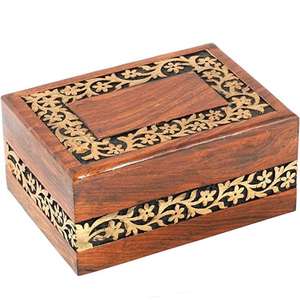 Urnas de madera modernas hechas a mano de gran calidad, urnas de cremación de madera para hombres y mujeres adultos, urnas decorativas de exportador indio - Product Image 2