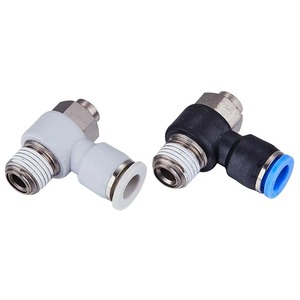 ข้อต่อนิวเมติกข้อต่อท่ออากาศตัวผู้ข้อต่อตรงผ่านช่องเสียบแบบบล็อคลม - Product Image 2