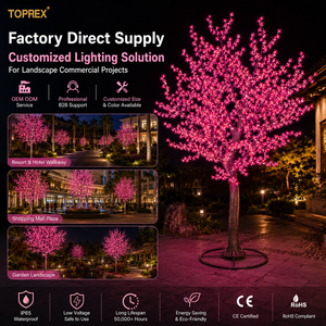 <span class=keywords><strong>TOPREX</strong></span> 3.5m 3456 Leds Led Imperméable Fleur de Cerisier Éclairage Fleurs Arbre Décoration Nouveaux Produits pour l'Extérieur - Product Image 4