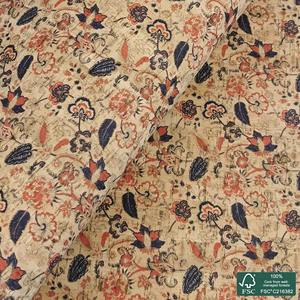 Tela de Corcho Natural con Estampado Paisley, Venta Directa de Fábrica, Tela Popelina de Algodón Estampada con Patrón Paisley, 100% Algodón - Product Image 5