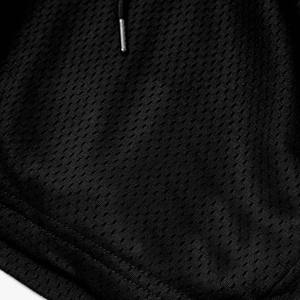 Short d'athlétisme 2-en-1 mi-long en maille pour hommes femmes uniforme tricoté teint uni pour solide - Product Image 6