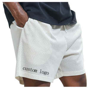 กางเกงขาสั้นตาข่ายสองชั้นสำหรับผู้ชายกางเกงขาสั้นสองชั้นบาสเก็ตบอลธรรมดา180กรัมออกแบบได้ตามต้องการสำหรับฤดูร้อน - Product Image 1