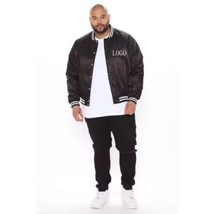 Chaqueta universitaria Bomber de béisbol con logotipo bordado de marca de alta calidad personalizada para hombre de servicio OEM - Product Image 4