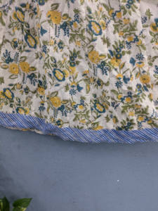 Handmade Indian Block Print Ankle-Length Women's <b>Skirt</b> 100% Organic Cotton <b>Floral</b> Pattern Casual Style 52 Kali <b>Skirt</b> Natural - Product Image 5