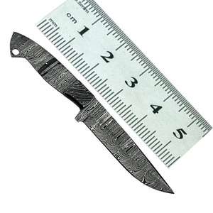 Lame vierge forgée à la main personnalisée en acier damas pleine soie avec gaine en cuir - Product Image 5