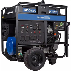 High 28000-Watt 120/240V 4-Stroke Electric Button/Remote Start Gasoline <b>Portable</b> <b>Generator</b> with CO Sensor 65L Fuel - Product Image 2