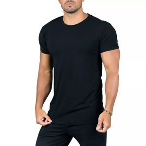 Camisetas 100% algodón personalizadas al por mayor para hombre, camisetas ajustadas de secado rápido informales de estilo moderno, ajustadas, patrón de letras, serigrafía - Product Image 3