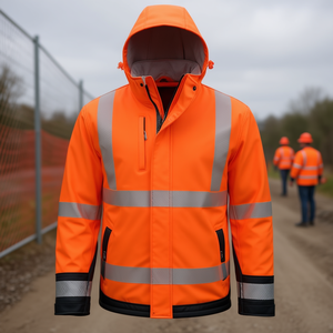 เสื้อแจ็คเก็ตซอฟต์เชลล์สีส้ม/ดำ รุ่นลูคัส ไซส์ M จาก ELYSEE สำหรับอุปกรณ์ความปลอดภัยและการเอาชีวิตรอด - Product Image 3