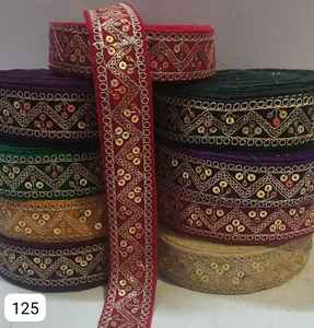 Tela de encaje bordado de alta calidad para prendas y vestidos, venta al por mayor de tela de encaje bordado floral elegante y delicado - Product Image 5