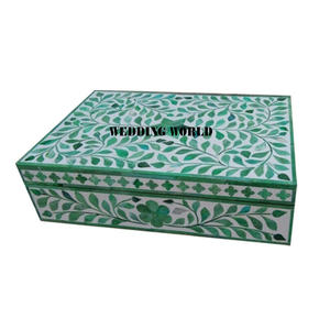 Boîte à bijoux en bois nacre de qualité supérieure, faite à la main, boîte de rangement de créateur, forme personnalisée, vente en gros de boîtes à bijoux en bois - Product Image 5