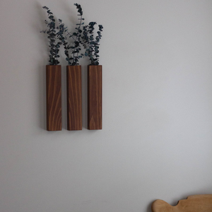 Support mural décoratif festif en bois de pin finition naturelle de 12 pouces, fait main, écologique, pour plantes et eucalyptus préservés - Product Image 2