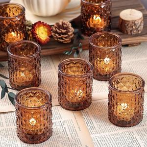 หลุมแก้วสามสีดีไซน์หรูหรา20ชิ้นผลิตในราคาไม่แพงขนาด2.1x2.1x2.6นิ้ว - Product Image 6