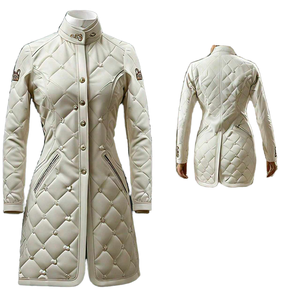 เสื้อแจ็กเก็ตขี่จักรยานแบบโบโฮสำหรับผู้หญิงเสื้อโค้ทขี่ม้ามีปกขนเทียมสำหรับผู้ใหญ่และเด็กผู้หญิงสไตล์กลางแจ้งในฤดูหนาว - Product Image 1