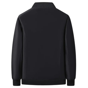 Blouson moto homme 2-en-1 personnalisé style urbain col montant imperméable coupe-vent séchage rapide doublure polaire chauffante - Product Image 2