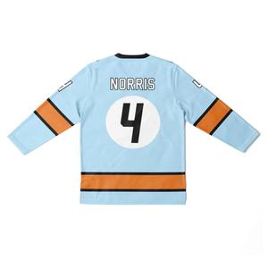 Jersey de hockey sobre hielo de entrenamiento sublimado personalizado al por mayor jersey de hockey sobre hielo de poliéster de malla bordada para equipos y clubes - Product Image 3