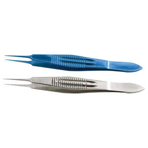 Instrumentos Microquirúrgicos Oftálmicos de Alta Calidad, Pinzas de Amarre con Cabeza Biselada, Forma de Cola, Titanio Inoxidable, Cirugía Ocular Manual - Product Image 3