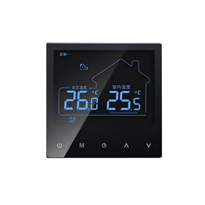 Termostato Inteligente con Wi-Fi para Uso en Hoteles, Material de PC Antiinflamable, Funciona con Alexa y <span class=keywords><strong>Google</strong></span> <span class=keywords><strong>Home</strong></span>, HVAC, Fan Coil - Product Image 1