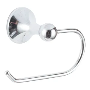 Porte-papier hygiénique élégant nouveau design pour salle de bain en acier inoxydable plaqué argent et poli pour rouleau de papier hygiénique - Product Image 2