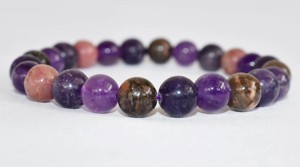 Bracelet de relaxation de qualité supérieure en gros, bracelet perlé rond de 8 mm, semi-précieux, apaisant, anti-stress, à la mode - Product Image 3