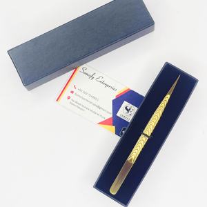 Pinzas para Pestañas Personalizadas de Acero Inoxidable Chapado en Oro de Alta Precisión Antiestáticas de 10 mm de Somofy Enterprises - Product Image 4