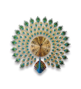 Horloge murale en métal à quartz art déco de meilleure qualité avec design moderne et mouvement silencieux pour la décoration de la maison et du bureau d'Inde - Product Image 1