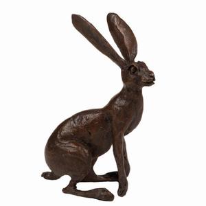 Escultura de Conejo de Bronce Hecha a Mano, Artículos para Eventos, Figura Grande Decorativa, Conejos Antiguos de Metal Fundido, Estatua de Conejo para Jardín, Regalo Artístico - Product Image 3