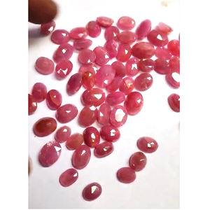 พลอยทับทิมธรรมชาติขนาด10มม. ถึง14มม. 63ชิ้นขนาด320ซม. ขายดีมากสำหรับการทำเครื่องประดับอัญมณีสีชมพูแบบหลวม204 $ เรา - Product Image 4