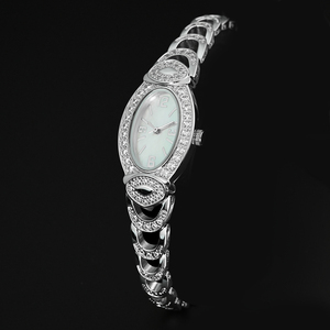 Montre-bracelet de luxe pour femme YD1003 avec logo personnalisé, bijoux en zircon et diamants, pour affaires et mode - Product Image 3