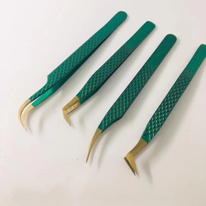 Pince à épiler professionnelle Kaamir Instruments en acier inoxydable anti-magnétique à pointe lisse et manche confortable – Prix de gros - Product Image 4